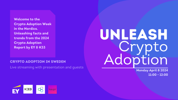 The Crypto Adoption Week starts with a Live Streaming event for Sweden on Monday the 8th of April