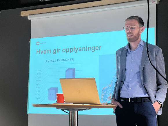 Marius Johansen leder Skatteetatens faggruppe for krypto. Foto: Kaupr.io