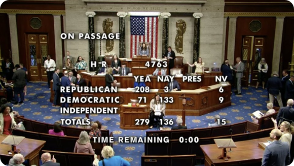 Med 279 mot 136 stemmer, inkludert støtte fra 71 demokrater, besluttet Representantenes Hus onsdag kveld å gi sin støtte til ny lovregulering av digitale aktiva.