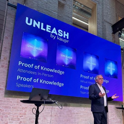 At the end of the Unleash conference, Morten Myrstad unveiled that in-person attendees, virtual attendees, speakers and team members all will receive the opportunity to mint an Unleash NFT.